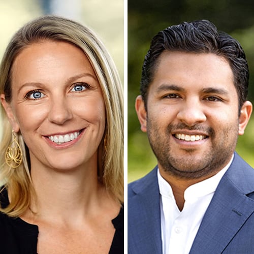 Marissa King and Victor Roy
